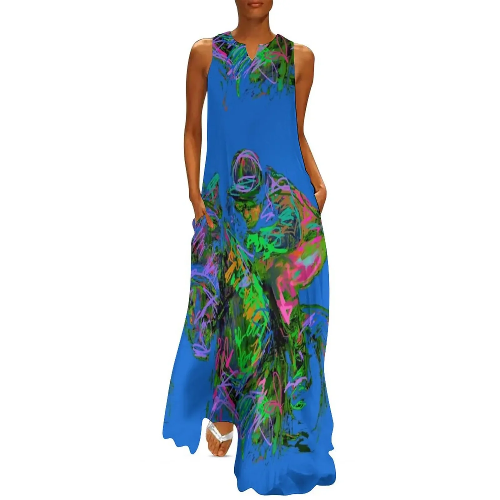 

Derby with blue Long Dress dresses for prom Prom gown luxury woman party dress evening dress woman