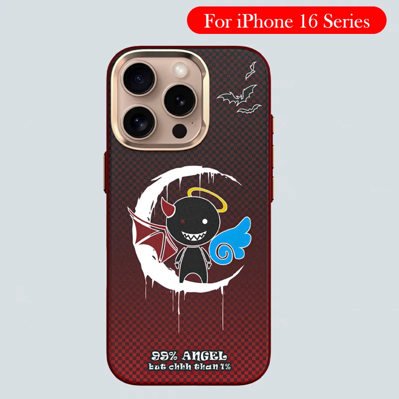 

Магнитный чехол для iPhone 16 Pro Max, кронштейн для беспроводной зарядки, задняя крышка, чехол для iPhone 16 Pro