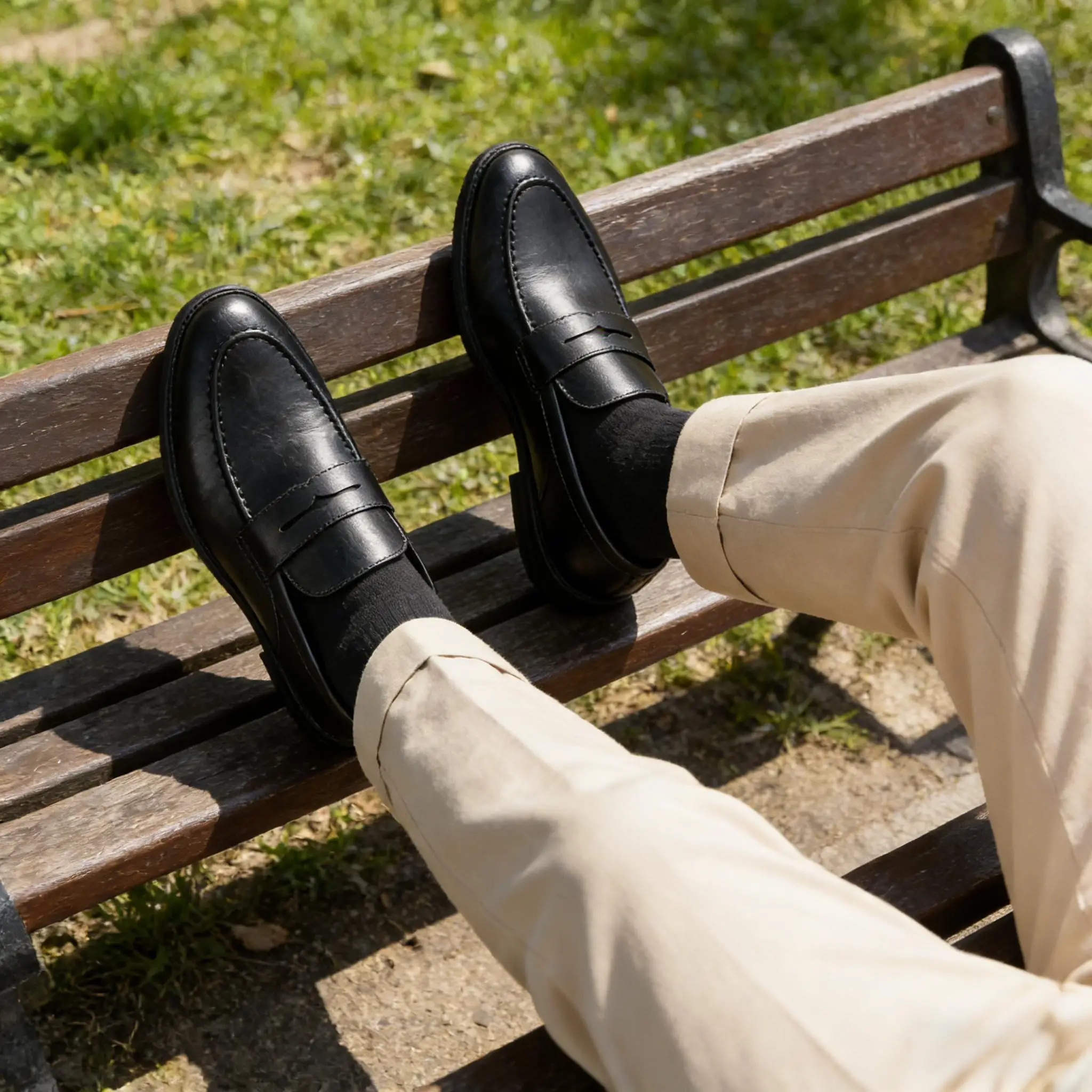 Herren-Flachschuhe, modisch, für den Sommer, bequem, atmungsaktiv, Herren-Freizeitschuhe – Detail 5