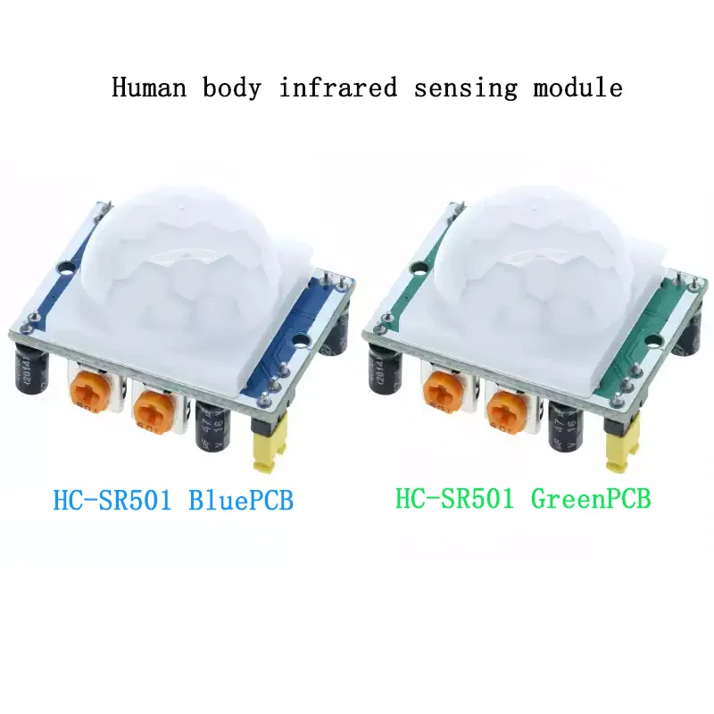 HC-SR501 Human Infrared Induction Module Pyroelectric Sensor Imported Probe Red Blue Plate Optional