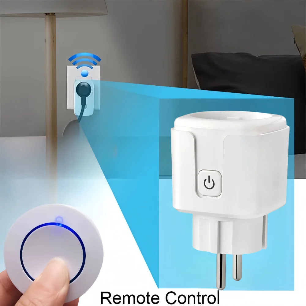 433 Mhz Wireless Remote Control AC220V 15A EV1527 Code Smart Socket Electric Plug Electrical Outlets For Light Lamp Smart Home