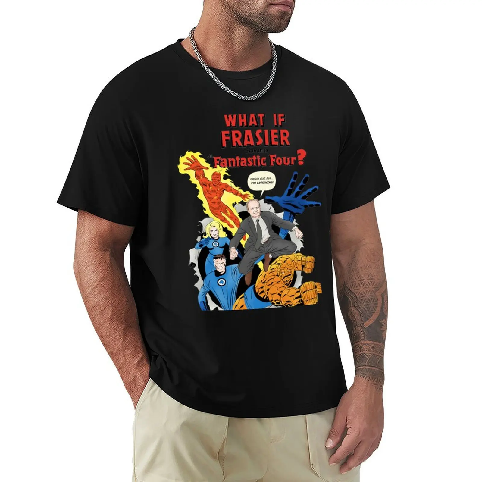 

Frasier Fantastic Four Essential T-Shirt oversizeds customs anime clothes men clothing