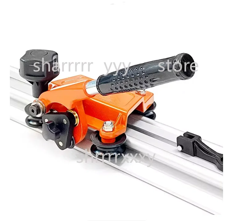 Manual Tile & Large Slab Track Cutting Machine | Rock Slab Rail Push Cutter Knife Tool for Precise Straight Cutting