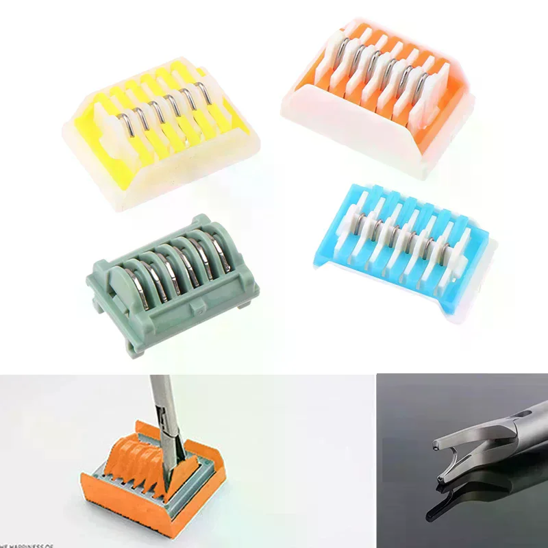 6 قطعة/صف الطبية التيتانيوم المشبك التيتانيوم الأوعية الدموية حجب البطن أداة جراحية بالمنظار مفتوحة البطن التيتانيوم