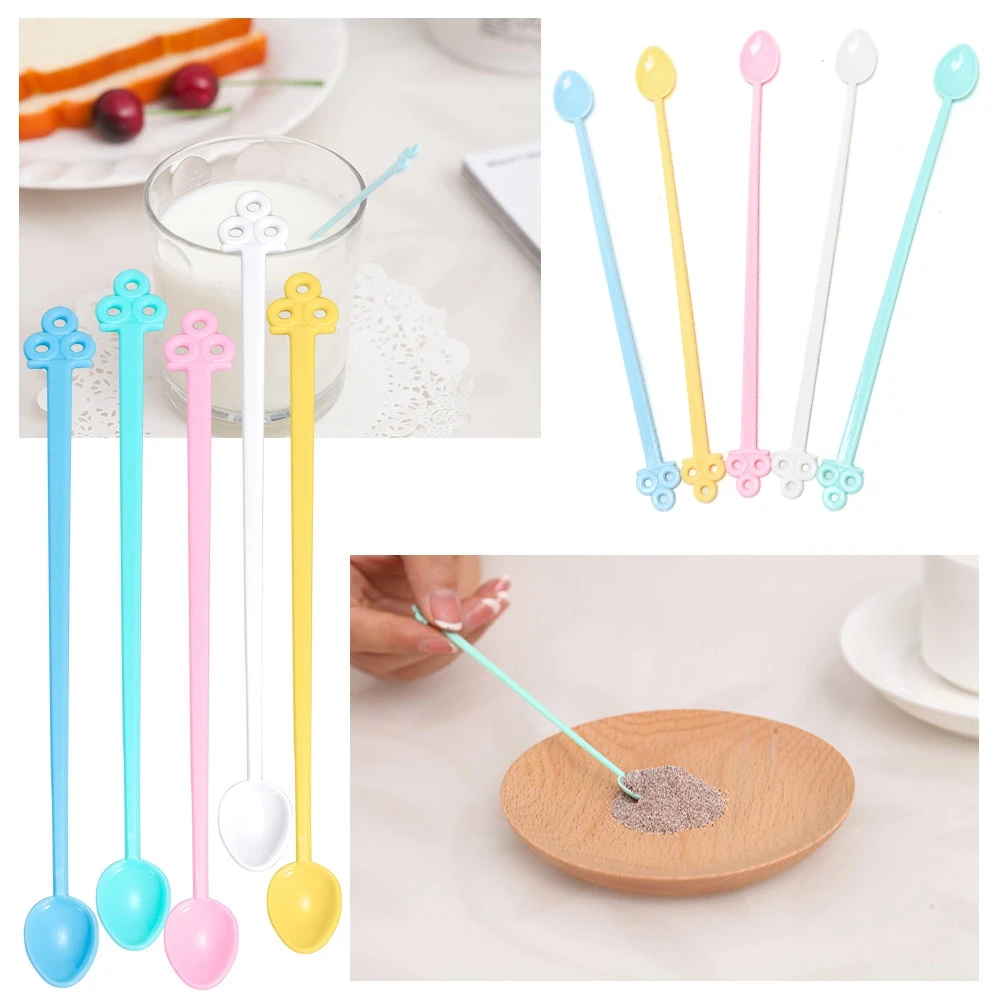 30Piece Cute Bar Beverage Coffee Tea Mini Resin Silicone Mold Tools Stirring Stick Dispensing Spoon Stirrers