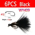 6 piezas negras WY409