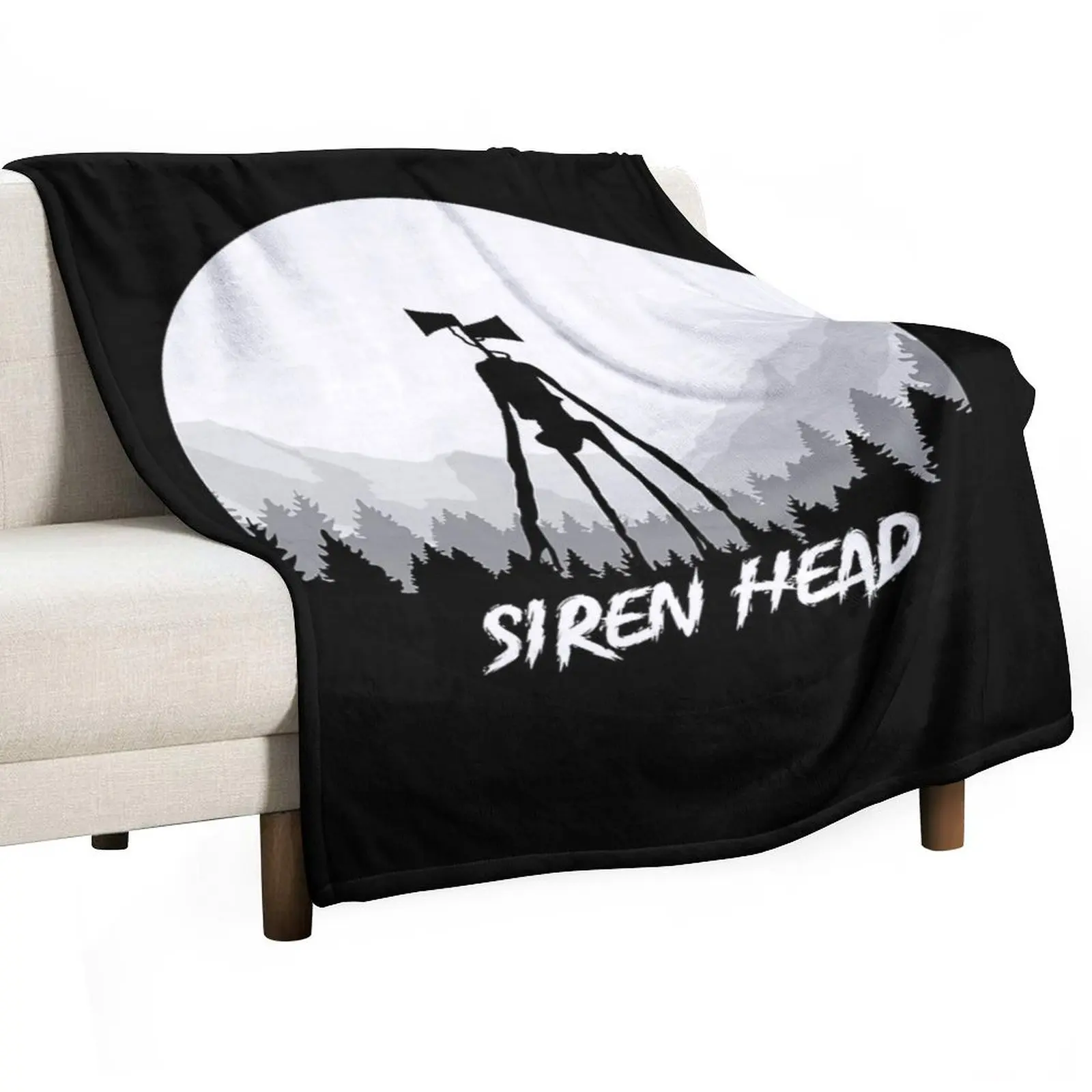 Siren Head Sirenhead Creepypasta Horror Trick or Treat Throw Blanket for babies Comforter wednesday Blankets