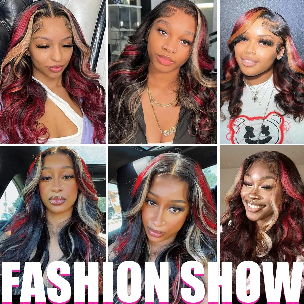200 Density 1B/27/Red Wig 30 Inch Highlight 5x5 Glueless 99J Burgundy Body Wave Colored Transparent Lace Closure Wigs Human Hair image 5