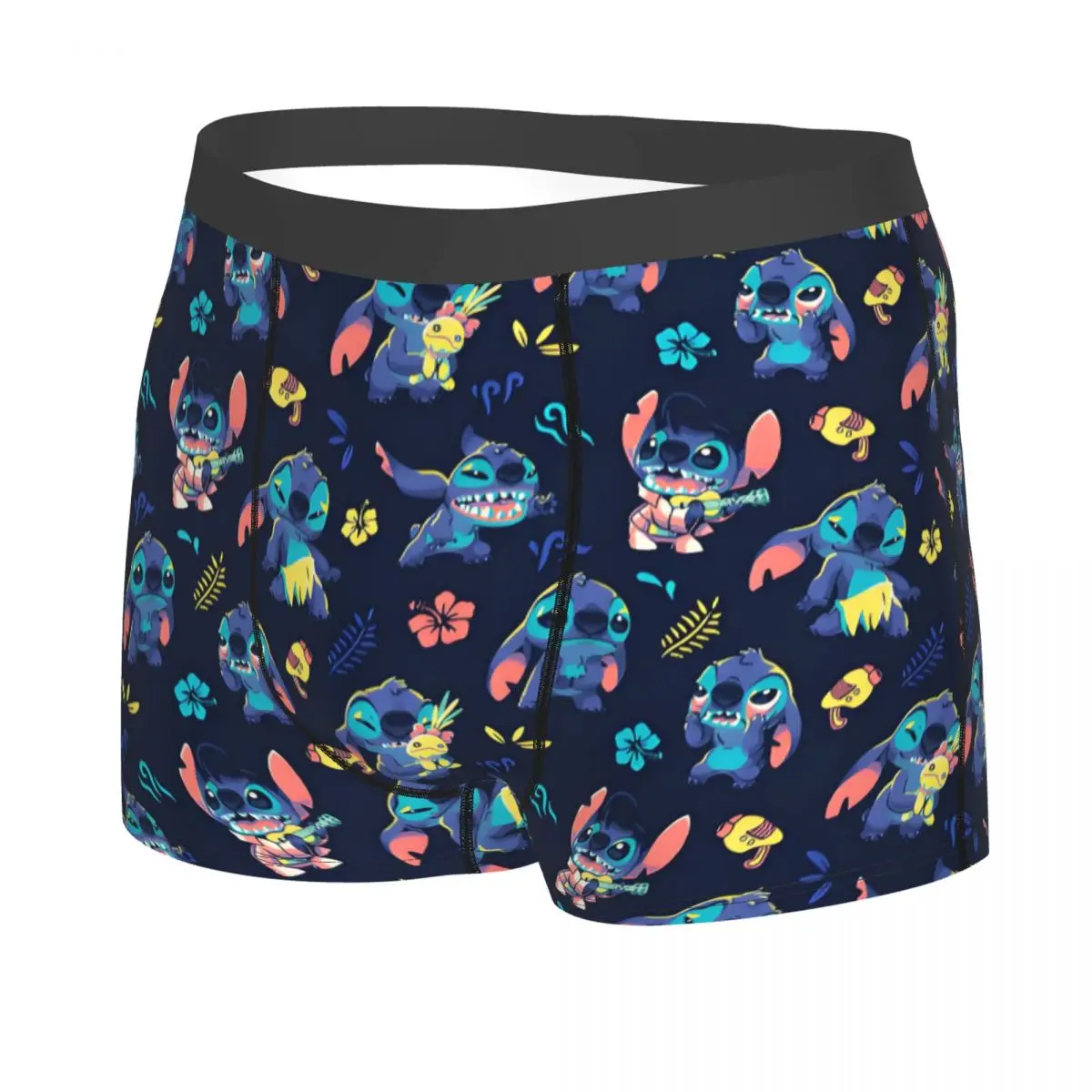 تخصيص الذكور مضحك غرزة ملابس داخلية منقوشة أنيمي لطيف الكرتون الملاكم ملخصات تنفس السراويل سراويل داخلية