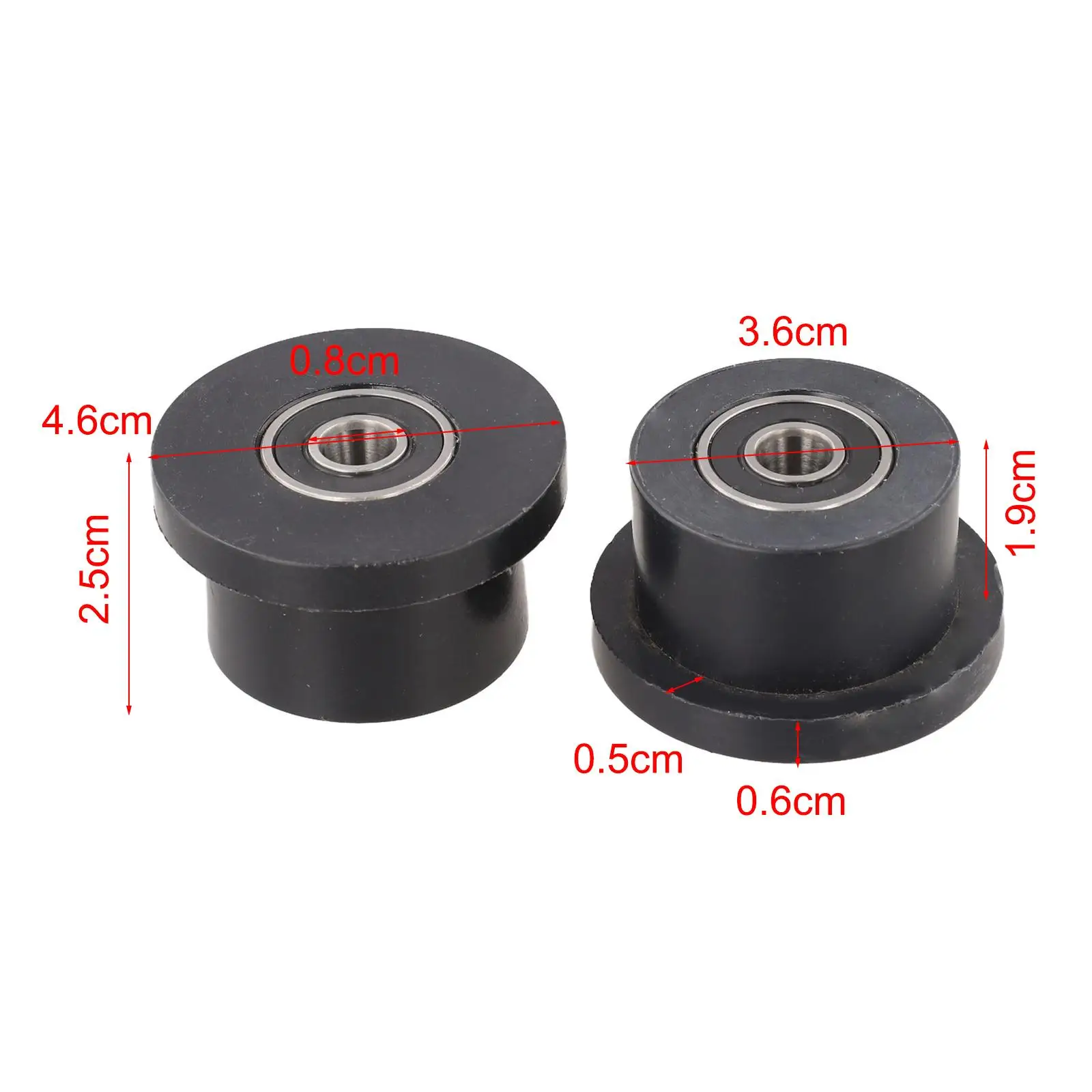 Pulley Bearing Replacement for Indoor Rowing Machine and Abdominal Exerciser with Dual Size Compatibility Features