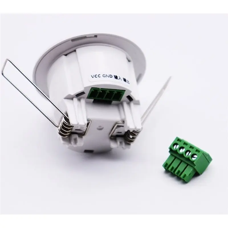 Y45A-Motion Sensor Switch 12V-24V Mini Silent Dry Contact Ceiling Embedded Infrared Human Body For Reed Switch Signal