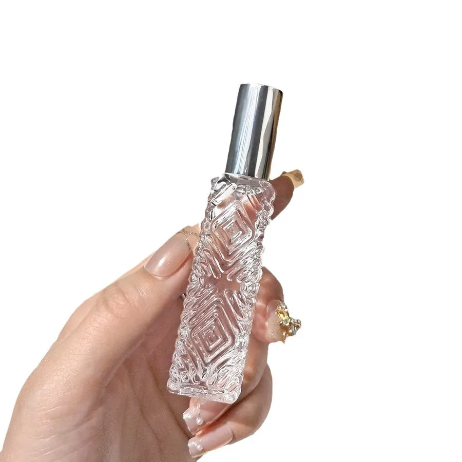 香水ボトルガラス 12 ミリリットルポータブルファインミスト噴霧器旅行旅行空の詰め替えスプレーボトル DIY 化粧品容器