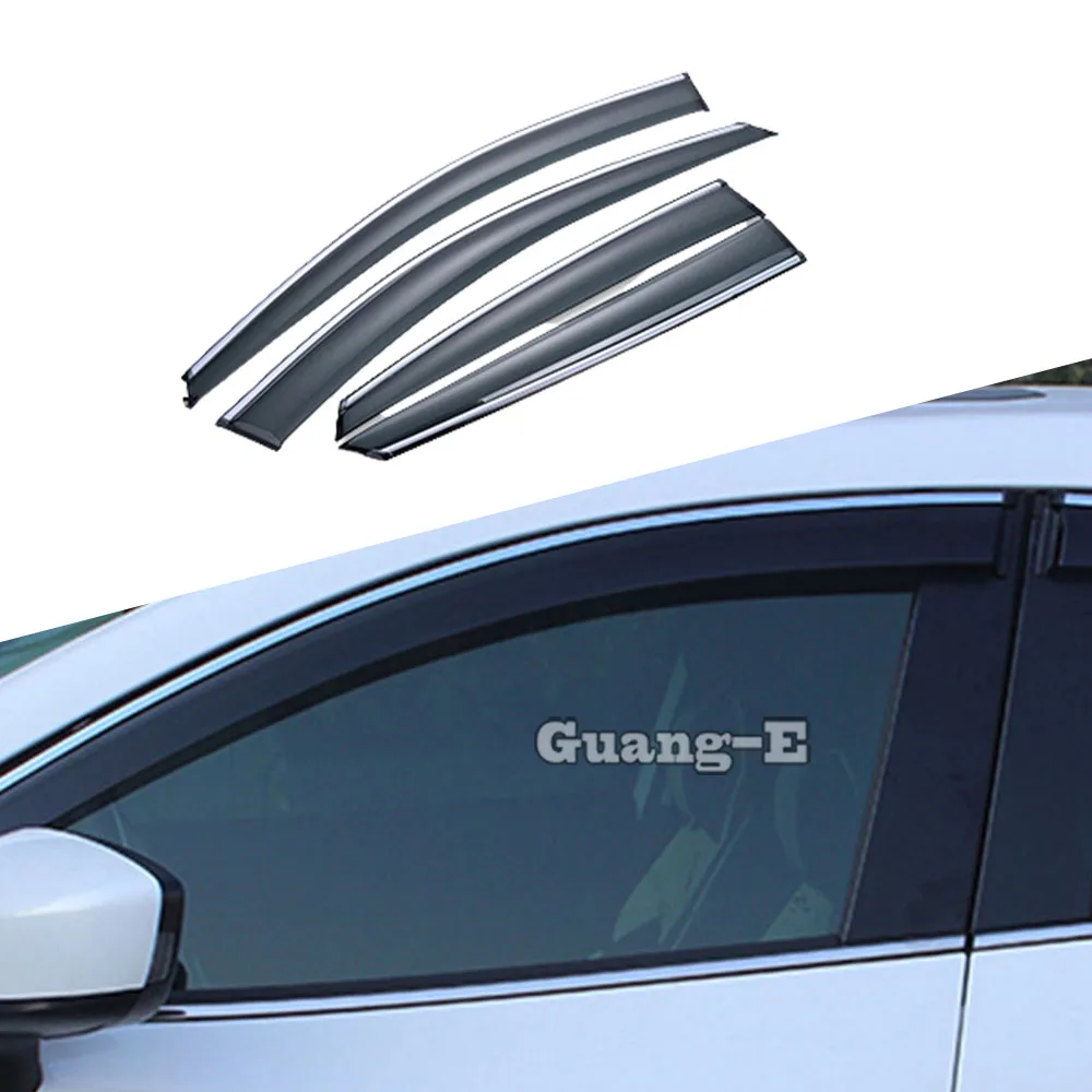 

Car Cover Plastic Window Glass Wind Visor Rain / Sun Guard Vent 4PCs For Toyota Vios/Yaris 2014 2015 2016 2017 2018 2019 2020