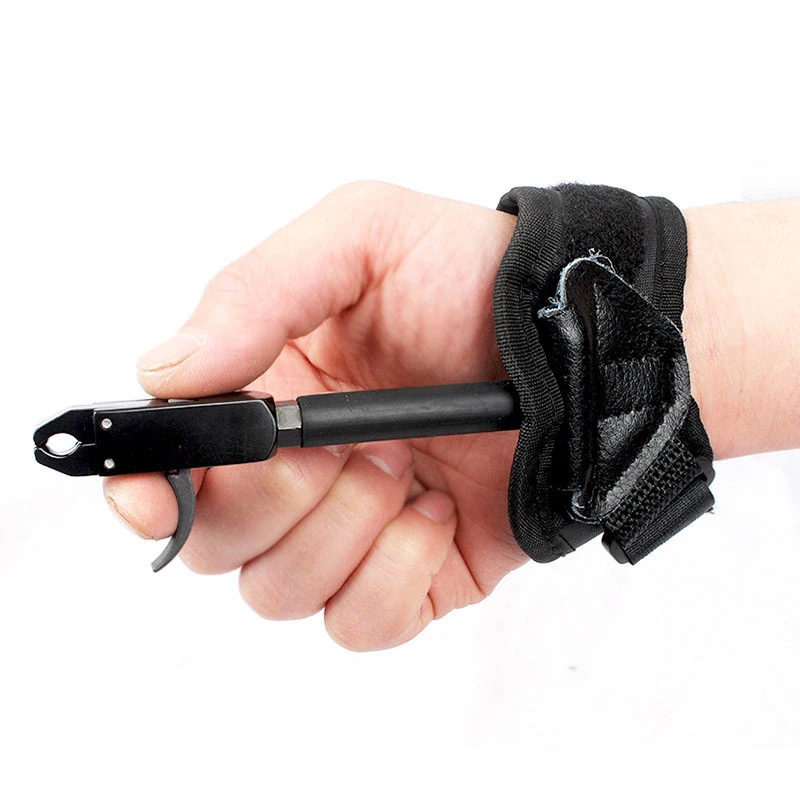 1Pc Bogenschießen Sattel Mitteilung Hilfe Schwarz Farbe Verbindung Bogen Strap Schießen Pro Pfeil Trigger Armband Bogenschießen Bogen – Detail 7