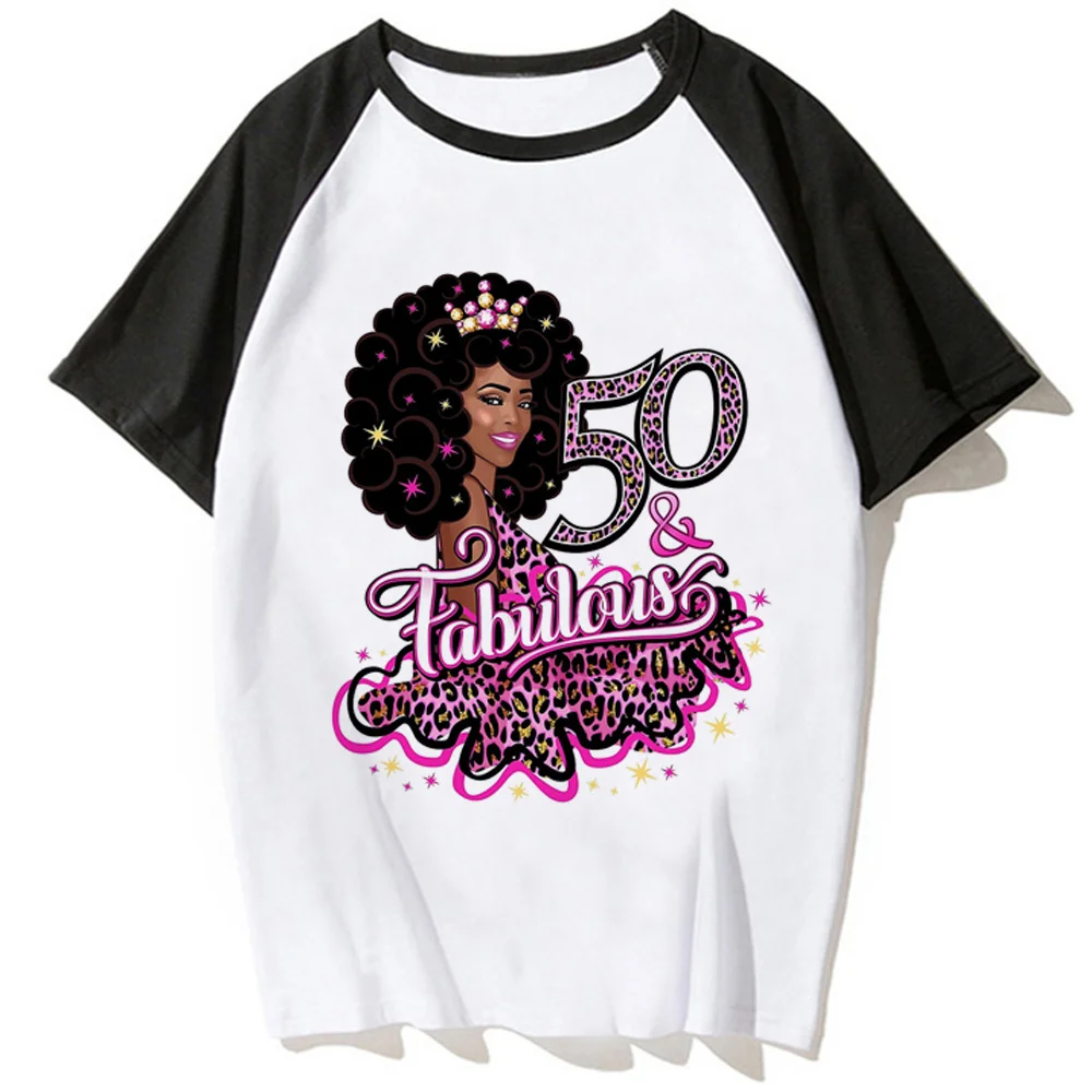 

50 Ans 50th Years Birthday tshirt women Y2K Japanese t shirt girl y2k designer clothing