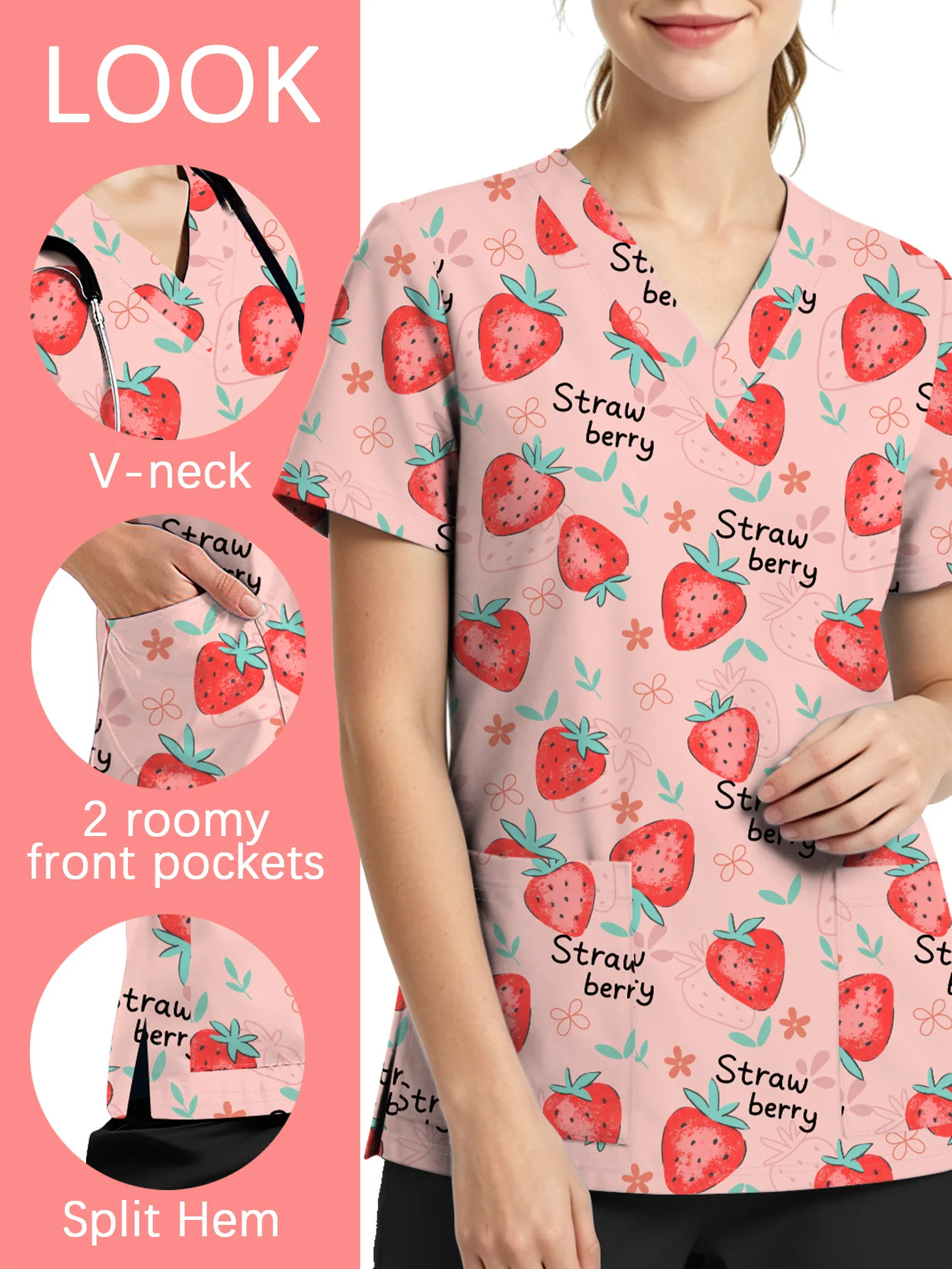 blusa-medica-rosa-com-decote-em-v-uniforme-clinico-feminino-uniforme-de-enfermagem-com-decote-em-v-moda-feminina-uniformes-de-manga-curta-uniforme-medico-feminino