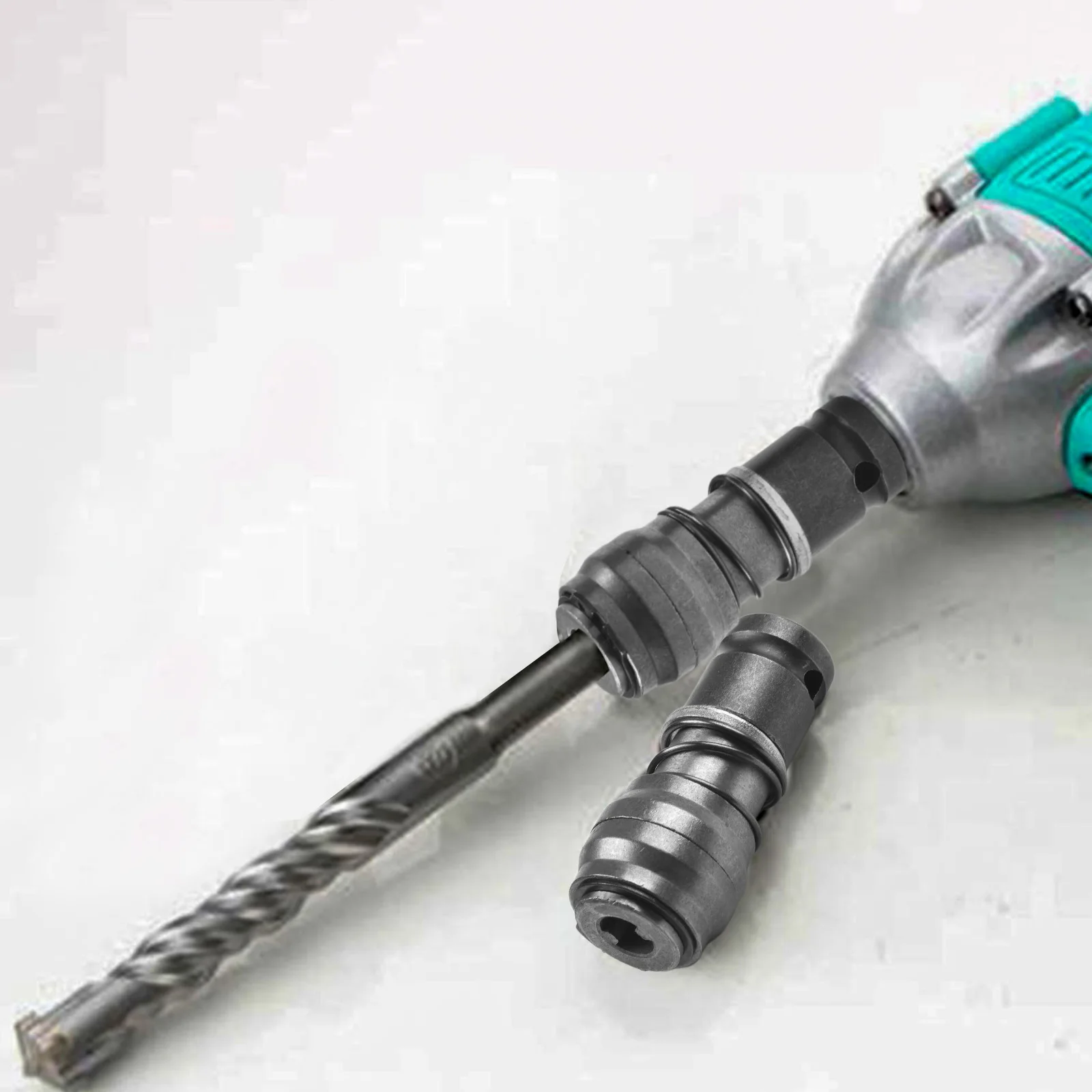 

Round and Square Handle Electric Hammer Conversion Adapter Electric Drill Wrench Converter 2pcs Suitable for Walls and Bricks