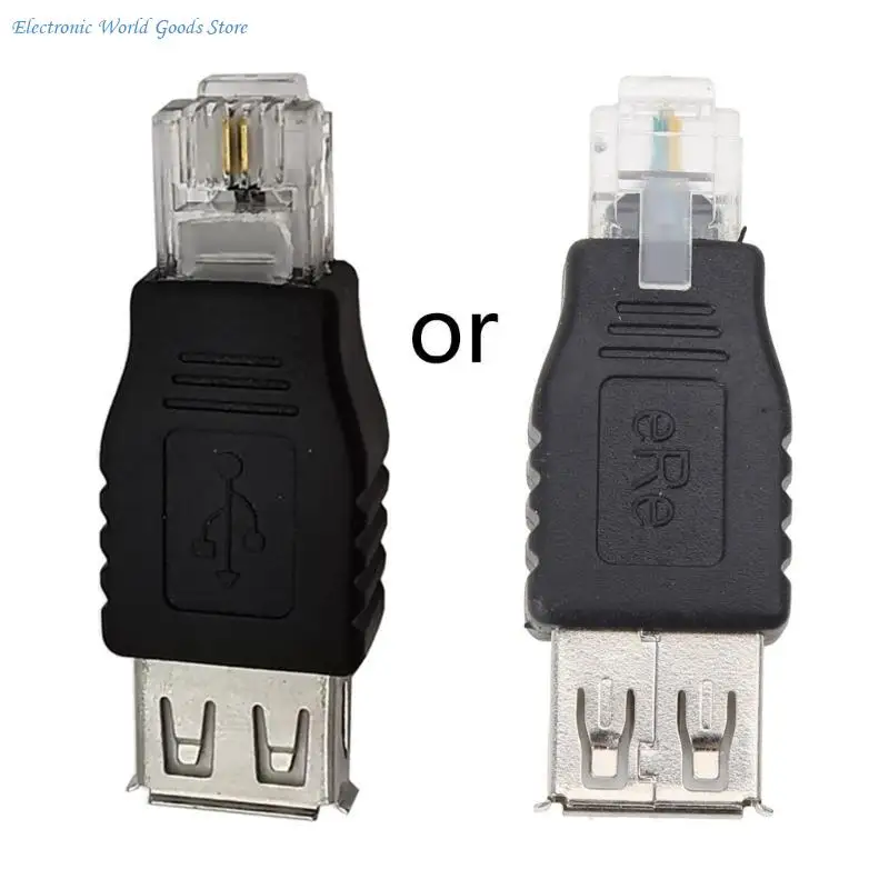 

A3PD USB 2.0 to Rj11, USB A Female to Telephone 6P2C RJ11 Male Plug Adapter
