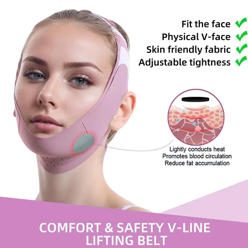 Graphene V-Line Mask Chin Up Face Belts Shaped Face  Jaw Exerciser Double Chin  Thining Band Massage Hot Sale Facial Care Tool
