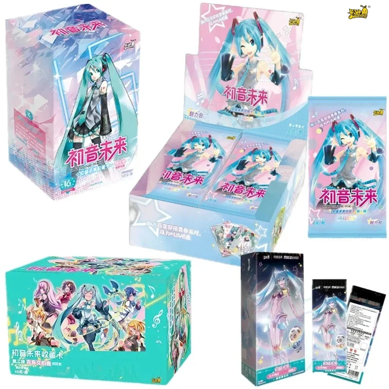 kayou-初音ミクカード、リン・レン・ユースシンフォニーアニメパック、レーザーチケットデザイン、誕生日音楽コレクタブルギフト