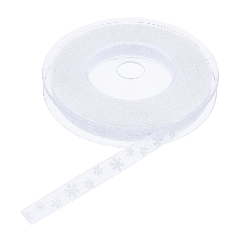 Snowflake Printed Grosgrain Ribbons for Gift Wrapping Wedding Decoration Hair