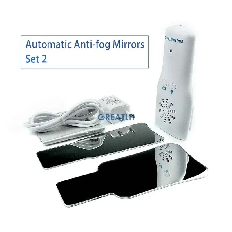 Dental Automatic Defogging Mirrors Oral Photography Orthodontic Reflector Glass for Buccal Lingual Picture Dentist Tool