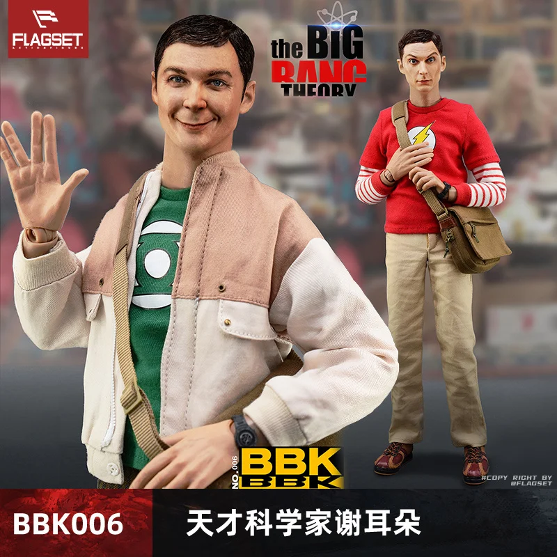 Spot Bbk006 Genius Scientist The Big Bang Theory 1/6 Double Head Sculpture Action Figure Film And Television Collection Model