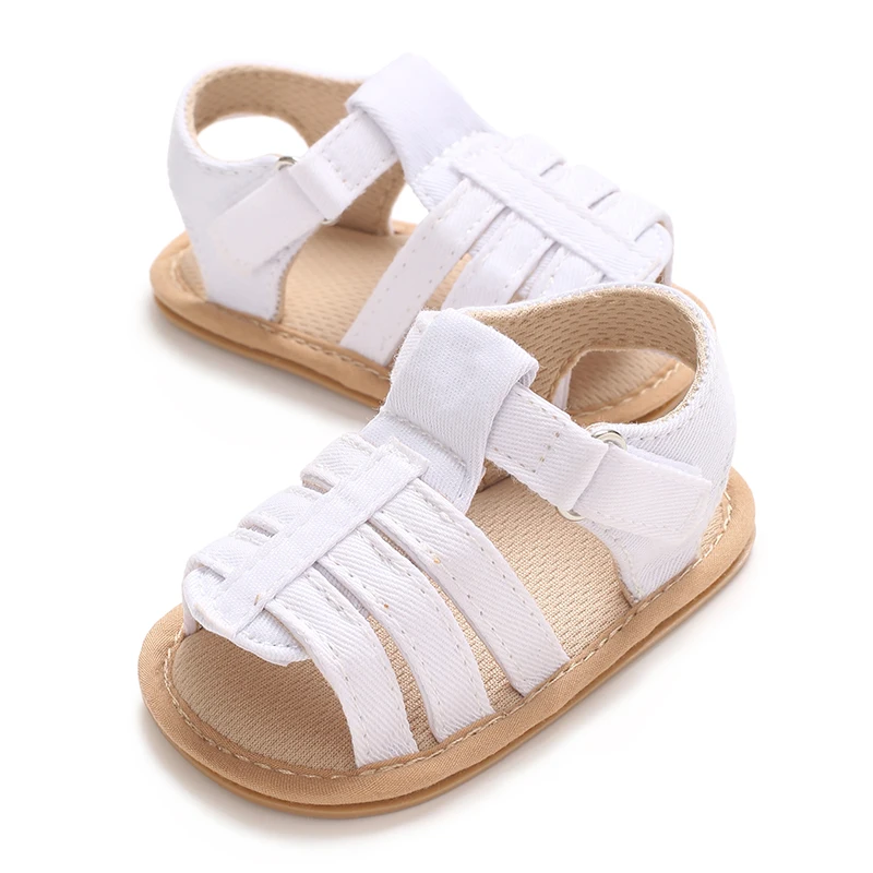 Chaussures d'été pour bébés garçons et filles, sandales antidérapantes à semelle en caoutchouc, premiers pas pour nourrissons, sandales de jardin décontractées pour bébés garçons