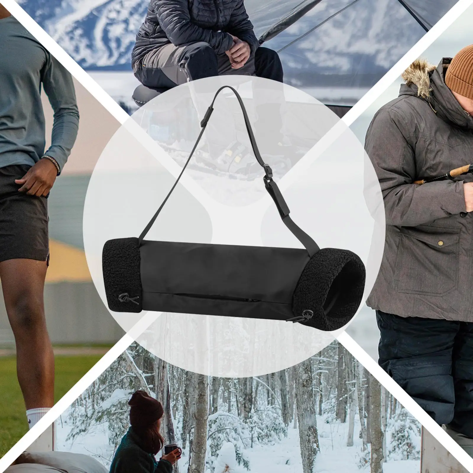 Hand Warmer Handwarmer Elastic Cuffs Elegant Lightweight with Adjustable Strap Hand Muff for Travel Camping Commuting Hockey
