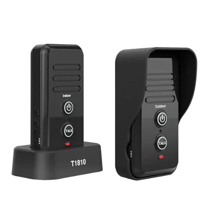 Longer Range Hand Free Two Way Wireless Doorbell Waterproof Home Intercom Factory Office Intercom System US Plug