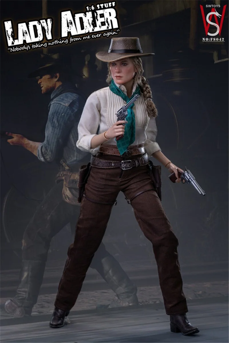 Swtoys Fs042 1/6 Lady Adler Classic Western Action Adventure Game Brave Hunter Full Set 12'' Action Figure Model Best Collection