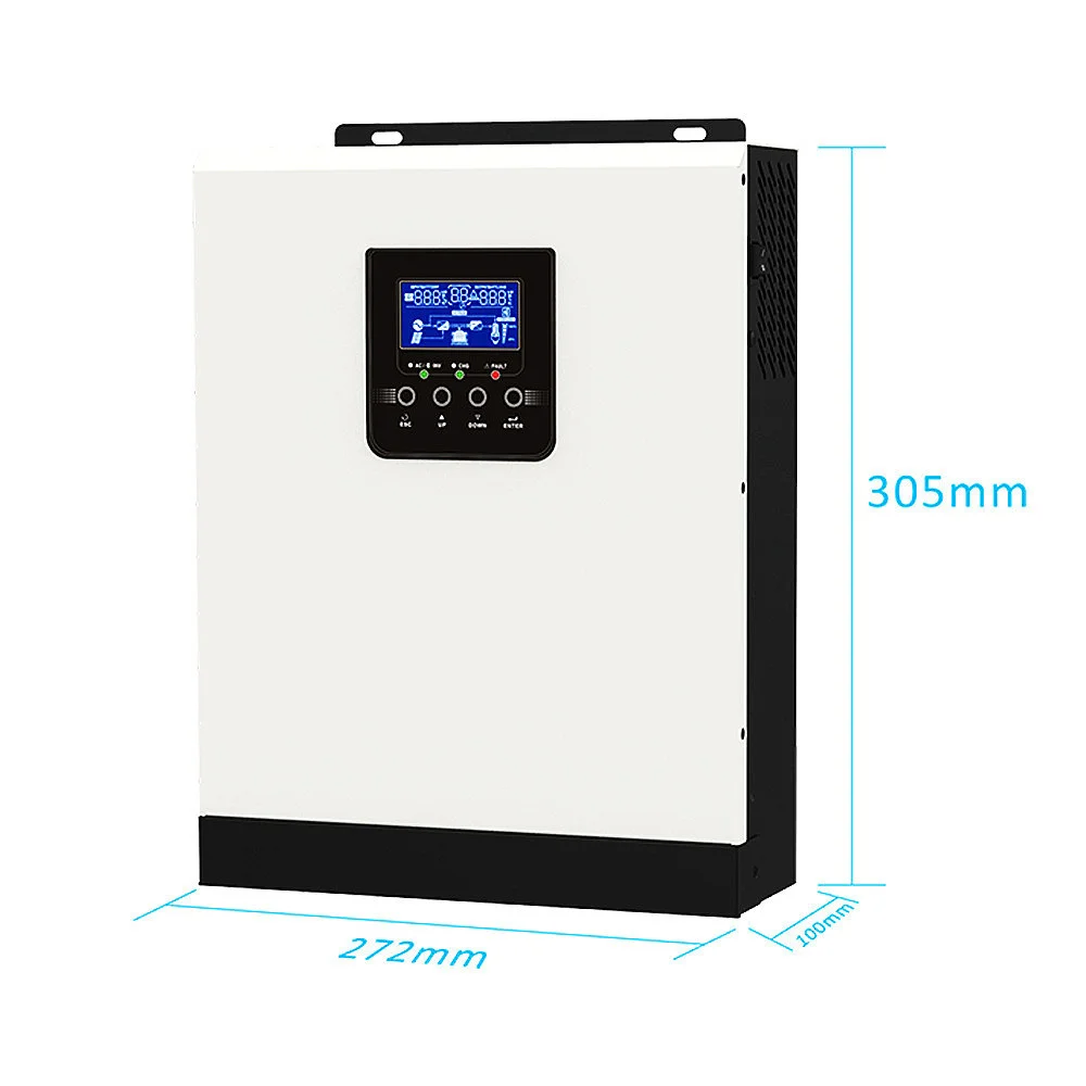 Hybrid Solar Inverter 3000VA 2400W บริสุทธิ์ Sine Wave DC 24V AC 220VAC MPPT Solar Inversor สร้าง40A solar Controller และ AC Charger