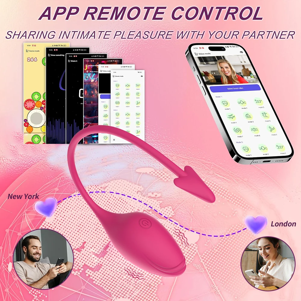 Bezprzewodowy wibrator Bluetooth G Spot dla kobiet Dildo APP Zdalne sterowanie Noś wibrujące jajko Łechtaczka Kobiece majtki Seks zabawki dla dorosłych