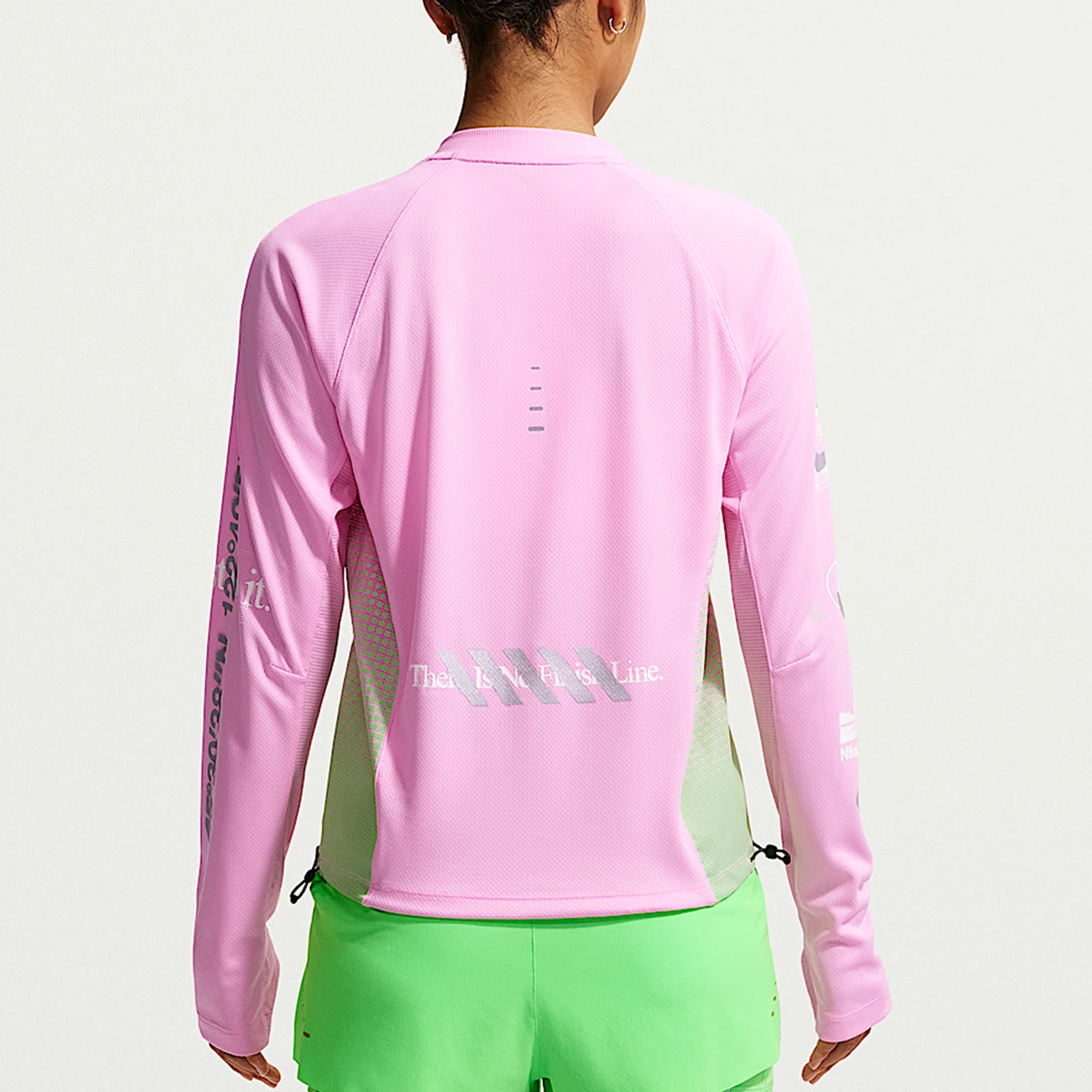 Nike genuine Swift women's V-neck running sports long sleeved T-shirt IM7543-621