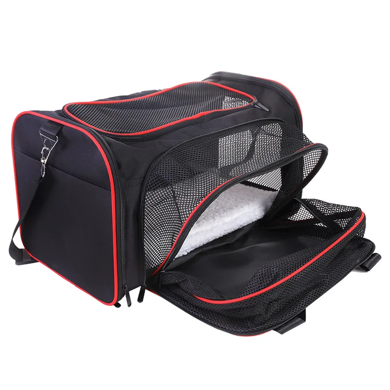 

Travel Pet Carrier Dogs Cats Bag Wholesale Factory Direct Pet Cage Airline Approved Soft Sided Portable Pet Bag