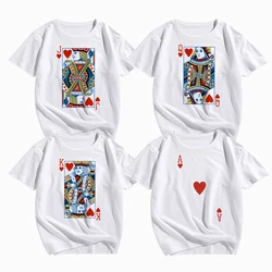 Heart Bridge Deck of Cards Group Costume T-Shirts Poker Outfit Cards Women&Men Matching Playing Cards for Casino Party Costume