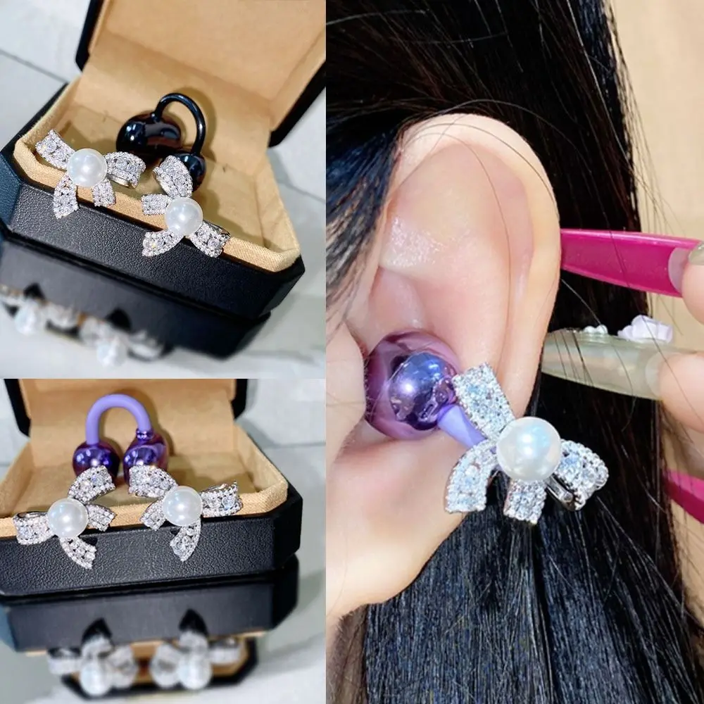 

DIY Headphone Diameter Buckle Removeable Rotatable Headphone Decoration Clip Easy to Install Butterfly Pattern