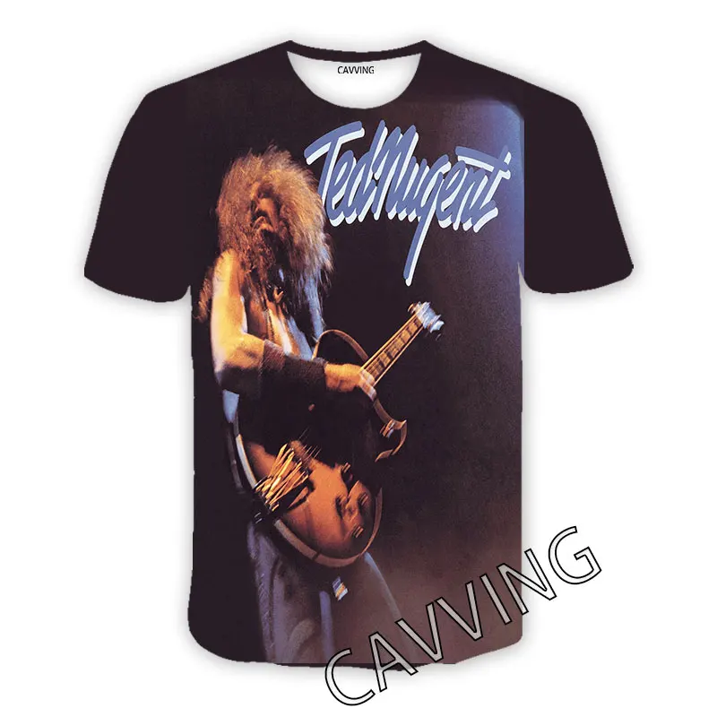 New Fashion Women/Men's 3D Print  Ted Nugent Rock Casual T-shirts  Hip Hop Tshirts Harajuku Styles Tops Clothing