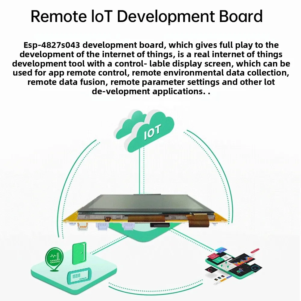 ESP32-S3 wifi bluetooth placa de desenvolvimento 800x480 480x272 4.3 polegadas toque tft display 16mb memória flash tipo c interface ili9485