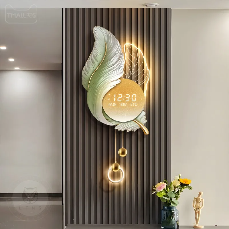 Led Modern Wall Watch Luxury Living Room Bedrooms Creative Design Restaurant Clock Wall Fashion Reloj De Pared Home Decoration