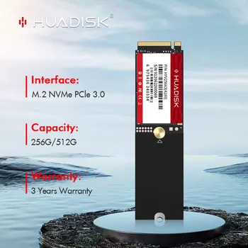 HUADISK 4280 솔리드 스테이트 디스크 내장 하드 드라이브, 컴퓨터 노트북용 M.2 SSD NVME PCIE3.0, 128GB, 256GB, 512GB