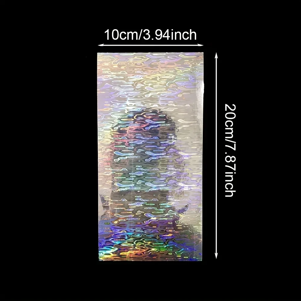 18Pcs Waterproof Laser Fish Scale Lure Stickers Silver Reflective DIY Shiny Fish Skin Bait Decal
