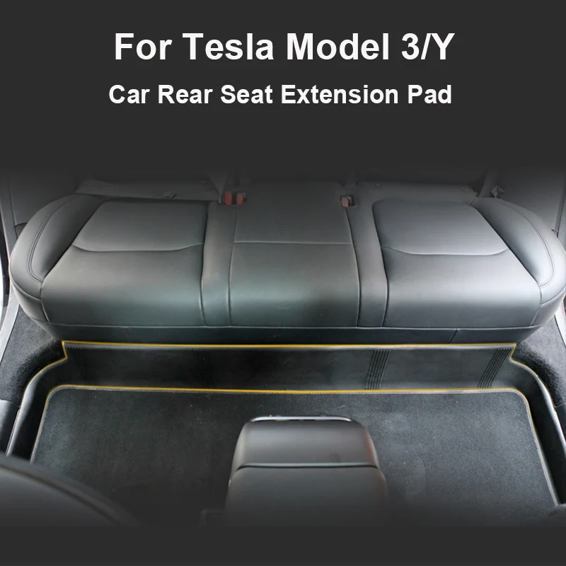 

Car Rear Seat Extension Pad For Tesla Model Y/3 Anti Kick Interior Pad Lengthened Full Surround Pad TPE Protection Cover 2021-22