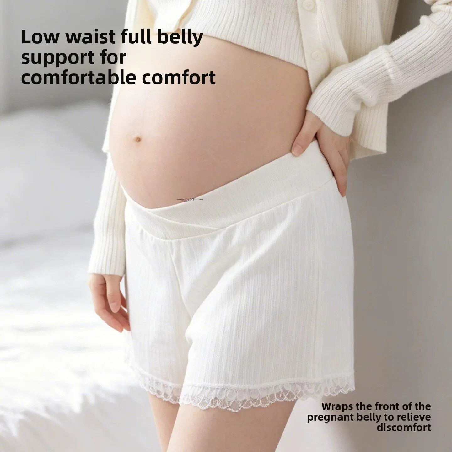 Pregnant Women Safety Pants Low Waist Belly Support Ice Silk Seamless Underwear Early to Late Pregnancy Essential Briefs