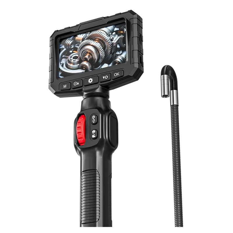 

B50B-Two-Way Articulation Borescope 1080P HD Steerable Endoscope Camera For Wall Engine Inspection With 4.3 INCH LCD Monitor