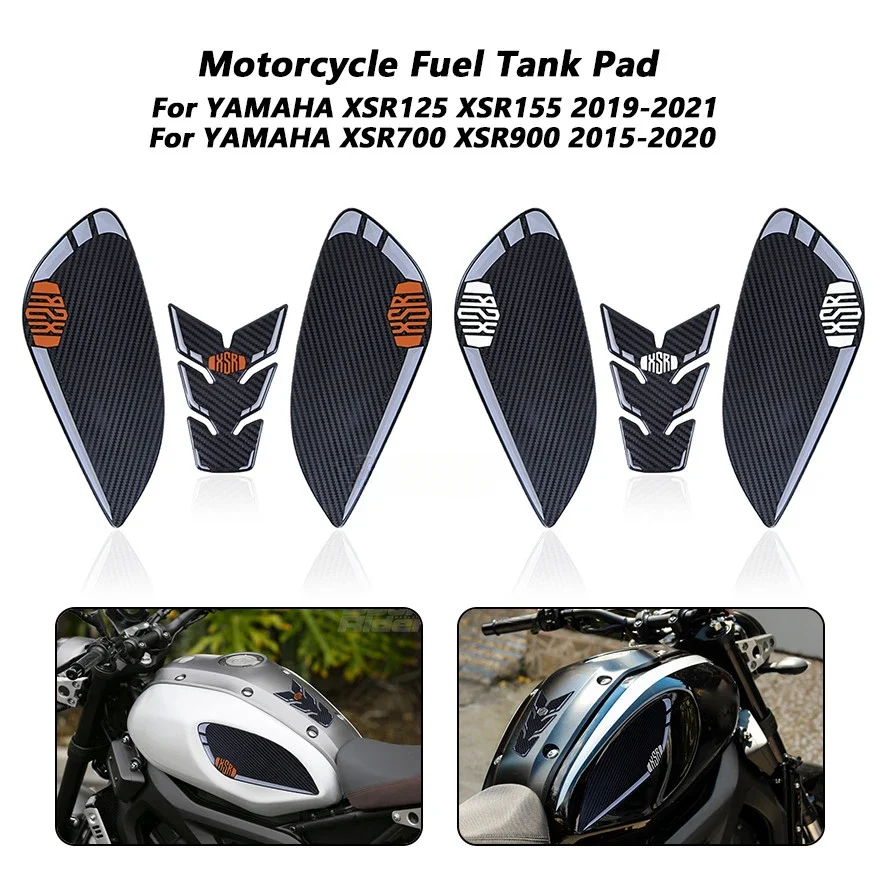 7 Colors Motorcycle Fuel Tank Pad Stickers 3D Gasoline Tankpad Sticker For YAMAHA XSR 125 155 700 900 2019 2020 Accessories