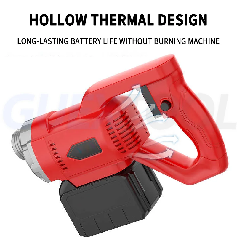 Concrete Vibrator Handheld Vibrator Rechargeable Cement Vibrator 6-speed Adjustable Speed Vibrator High Frequency Concrete Vibra