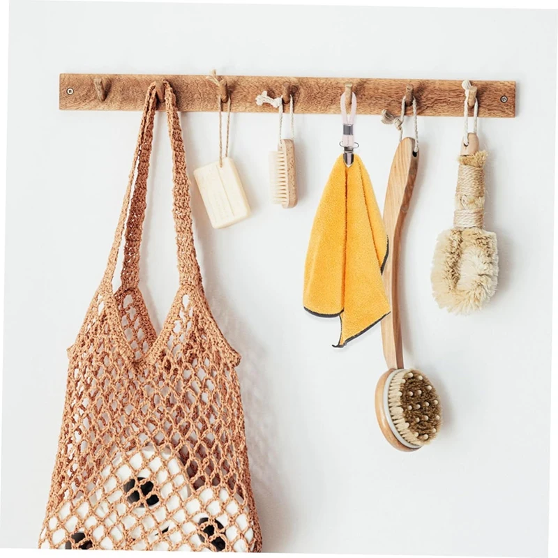 AT44-Baumwolle Seil Handtuch Halter Wand Handtuch Rack Hängen Handtuch Clip Disc Handtuch Montage Haken
