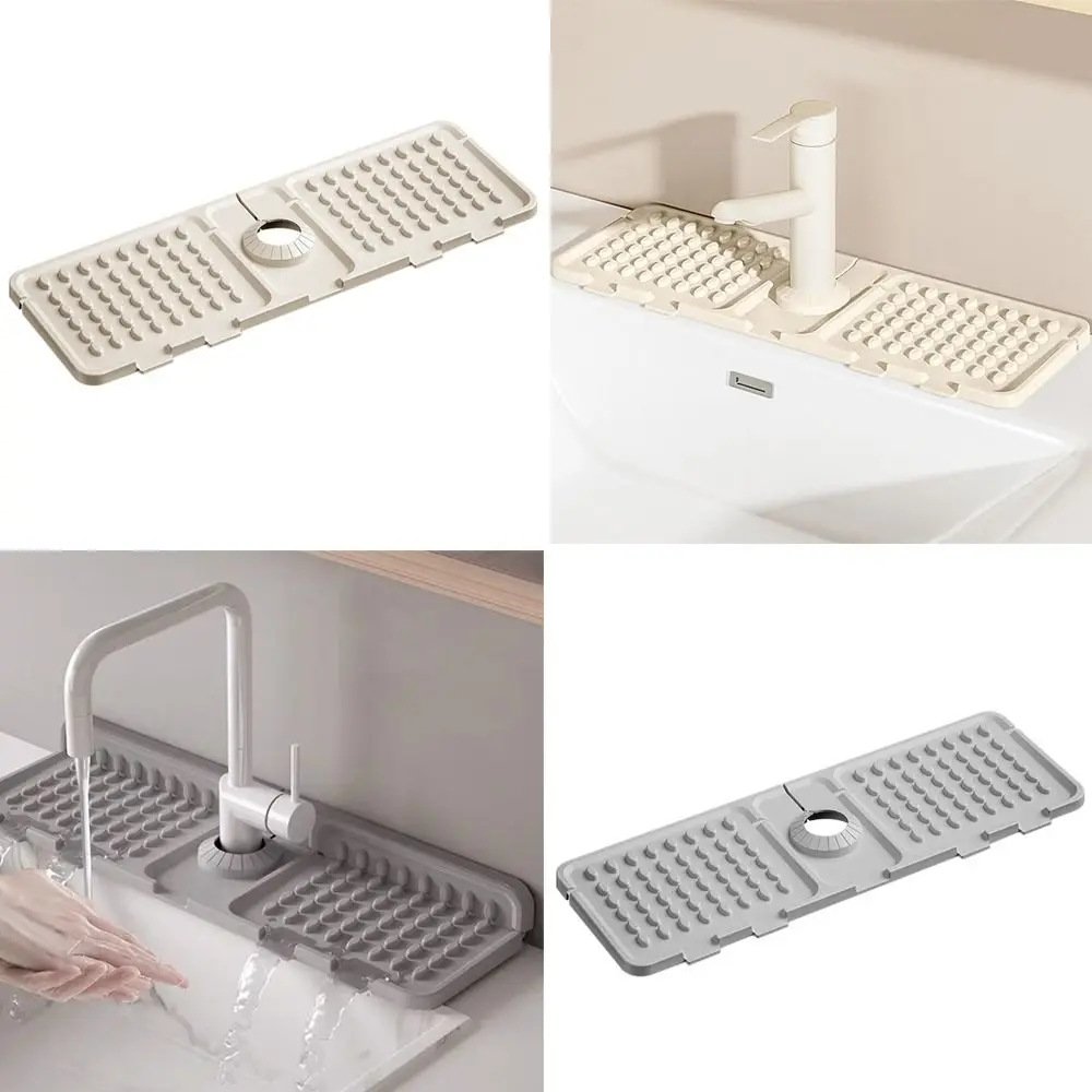 

Удобный силиконовый коврик для слива смесителя, многофункциональный коврик для сушки, нескользящая защита для столешницы, принадлежности для кухни и ванной комнаты