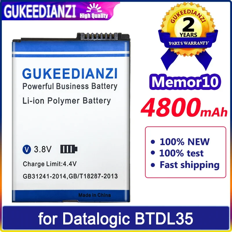 

GUKEEDIANZI Battery Memor10 4800mAh for Datalogic BTDL35 Memor 10 Batteria